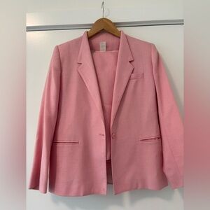 Vintage Karen Joyce Petites Women's Single-Button Blazer and pencil skirt. 10P